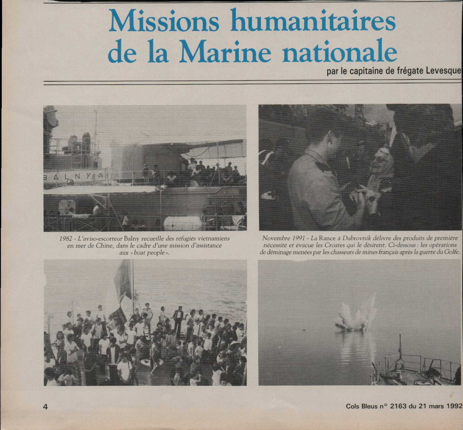 Nouvelles missions humanitaires